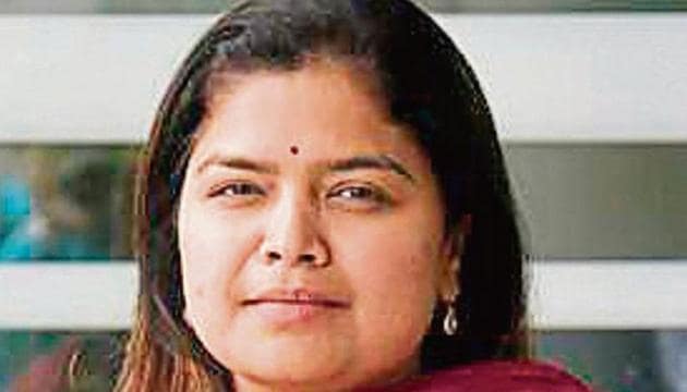 The Bharatiya Janata Party’s (BJP) youth wing chief and two-term Lok Sabha MP from Mumbai North Central, Poonam Mahajan(HT Photo)