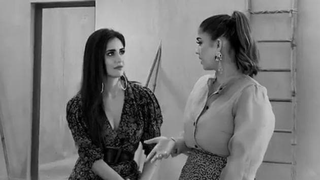 Katrina Kaif interacts with Nayanthara. (Instagram) Katrina Kaif interacts with Nayanthara. (Instagram)