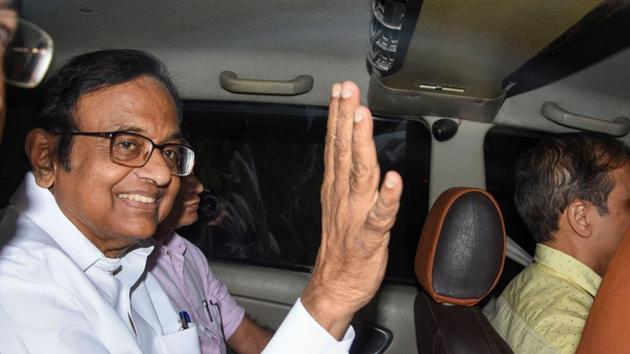 Former finance minister P Chidambaram was granted bail by the Supreme Court in the INX Media case investigated by the CBI. He also faces a probe by the ED in a related money laundering case(PTI File)