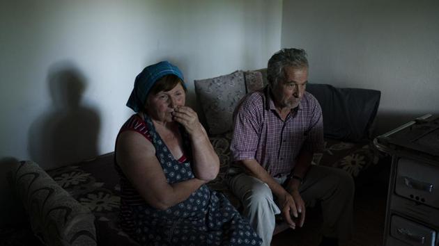 Jorgji Ilia, 71, a retired schoolteacher, sits with his wife, Vito, 64, inside their home in the village of Kanikol, Albania. “There is nothing else better than the river,” he said. “The Vjosa gives beauty to our village.” Those who live along the riverbank or rely on the waterway for their livelihood fear dams could kill the river. Its fragile ecosystem will be irreversibly altered, and many residents will lose their land and homes. (Felipe Dana / AP)