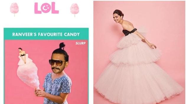 Deepika Padukone transforms into Ranveer Singh's favourite candy in latest  round of their meme wars. See pic