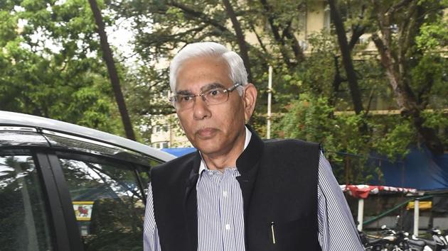 Vinod Rai arrives for the General Body meeting at BCCI headquarters, in Mumbai, Wednesday, Oct. 23, 2019.(PTI)