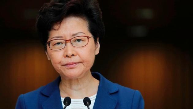 Chinese government is drawing up a plan to replace Carrie Lam with an interim chief executive.(Reuters Photo)