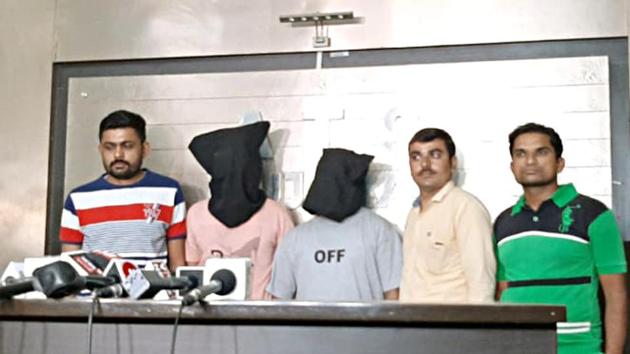 Gujarat ATS arrested two people for the murder of Hindu Samaj Party leader Kamlesh Tiwari on Tuesday, October 22, 2019 from the Gujarat-Rajasthan border.(ANI)