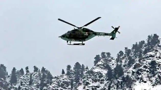 Army helicopter with Northern Army commander on board crashes in J-K’s Poonch district, no casualties: Officials(PTI (representative image))