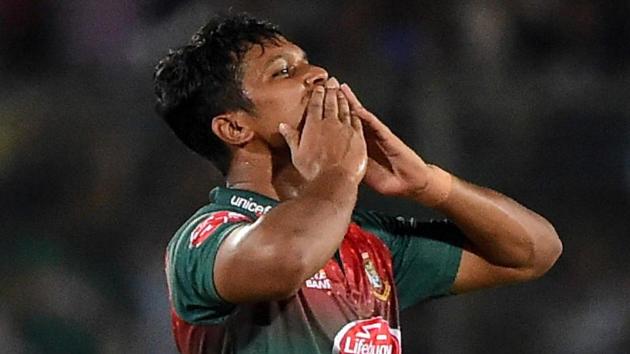 File image of Bangladesh cricketer Mohammad Saifuddin(AFP)