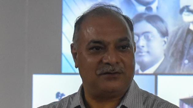 Manoj Kumar Bhat, NCCS director.(Sanket Wankhade/HT PHOTO)