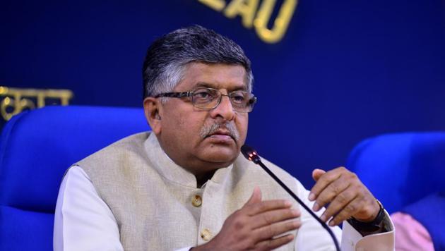 Telecom minister Ravi Shankar Prasad said MTNL will operate as a unit of BSNL until the merger is completed.(Photo: Ramesh Pathania/ Mint)