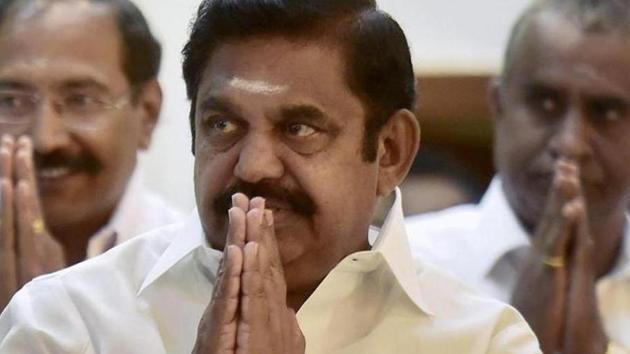 Chief Minister Edappadi K Palaniswami described the bypoll results as a “triumph of truth”.(PTI Photo)