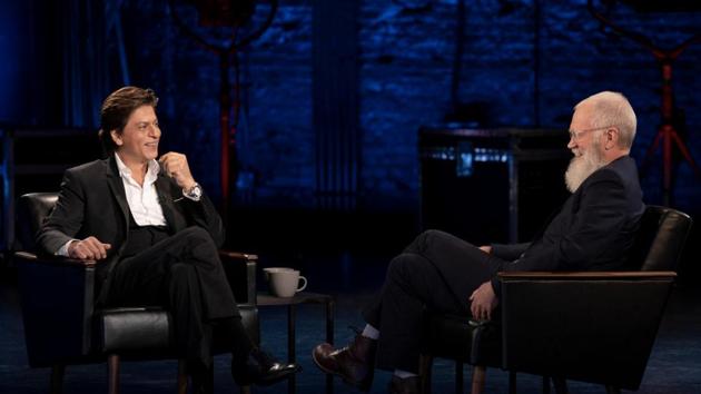 Shah Rukh Khan with David Letterman.