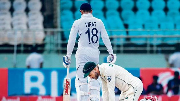 Faf du Plessis’s South Africa went down 3-0 to Virat Kohli’s India, in a three-match Test series where they followed on twice(AFP)