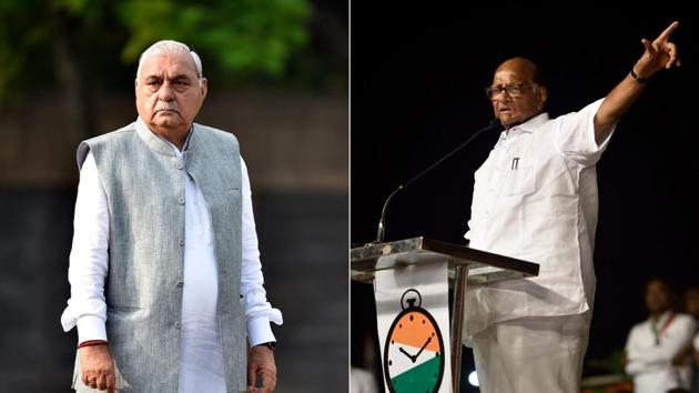 72-year old Bhupinder Singh Hooda (L) and 79-year old Sharad Pawar (R) hold out a lesson. In politics, setbacks are not permanent. (Photo: Ajay Aggarwal and Satish Bate/ Hindustan Times) 72-year old Bhupinder Singh Hooda (L) and 79-year old Sharad Pawar (R) hold out a lesson. In politics, setbacks are not permanent. (Photo: Ajay Aggarwal and Satish Bate/ Hindustan Times)