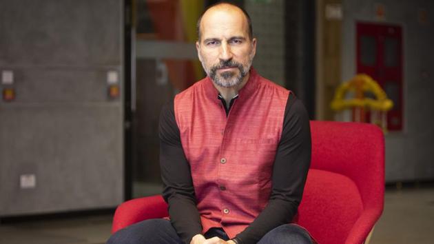 Dara Khosrowshahi, chief executive officer of Uber Technologies Inc., in Bengaluru, , Oct. 23, 2019.(Bloomberg) Dara Khosrowshahi, chief executive officer of Uber Technologies Inc., in Bengaluru, , Oct. 23, 2019.(Bloomberg)