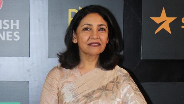 Deepti Naval at the red carpet of Jio MAMI 21st Mumbai Film Festival in Mumbai.(IANS)