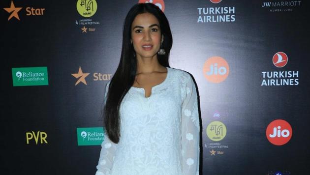 Sonal Chauhan at Jio MAMI 21st Mumbai Film Festival, in Mumbai. (IANS)