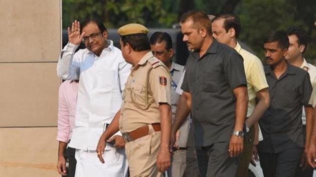 Former Union finance minister P. Chidambaram’s bail has been challenged by the CBI in the Supreme Court (HT PHOTO) Former Union finance minister P. Chidambaram’s bail has been challenged by the CBI in the Supreme Court (HT PHOTO)