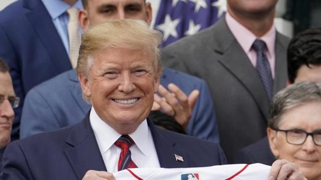 US President Donald Trump, lit a diya in the Oval Office to mark Diwali ahead of the festival over the weekend (REUTERS) US President Donald Trump, lit a diya in the Oval Office to mark Diwali ahead of the festival over the weekend (REUTERS)
