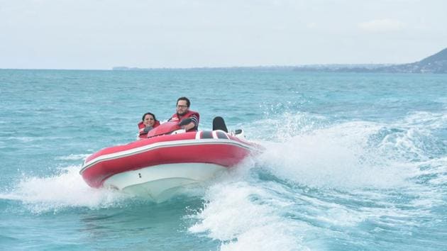 Seakarting is one of the fun water sport activities you get to try out in Mauritius.
