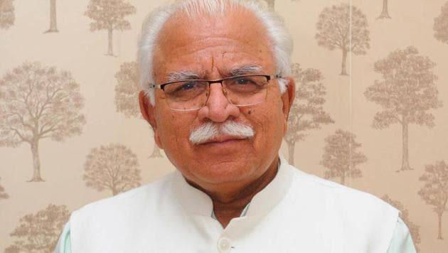 Chandigarh, India July 02, 2019::Haryana CM Manohar Lal Khattar interact with HT at CM House in Chandigarh on Tuesday, July, 02, 2019.Photo by Keshav Singh/HT