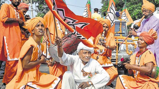 The Bharatiya Janata Party (BJP) has won 40 seats in Haryana assembly elections.(PTI) The Bharatiya Janata Party (BJP) has won 40 seats in Haryana assembly elections.(PTI)