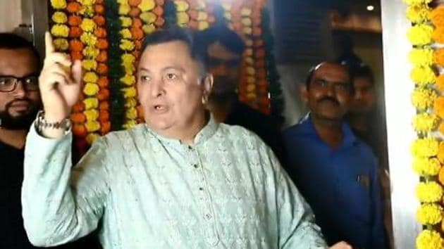 Rishi Kapoor in a screengrab from the video.