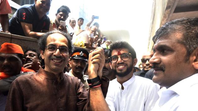 Shiv Sena tells BJP that the remote control of power in Maharashtra is in their hands. (Anshuman Poyrekar/HT Photo) Shiv Sena tells BJP that the remote control of power in Maharashtra is in their hands. (Anshuman Poyrekar/HT Photo)