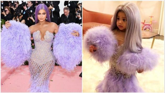 Kylie Jenner dresses daughter Stormi in her MetGala look for