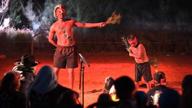 Work is expected to begin next week to remove a chain that was used by climbers to make the steep ascent. Tourists are still being encouraged to visit the Uluru-Kata Tjuta National Park where they can view the monolith from its base, walk around its perimeter and learn about its indigenous heritage at the cultural centre. (Saeed Khan / AFP)
