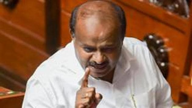 Former Karnataka Chief Minister HD Kumaraswamy also said if bypoll results led to the collapse of the BJP government, the general elections would be at least six months away. (PTI photo) Former Karnataka Chief Minister HD Kumaraswamy also said if bypoll results led to the collapse of the BJP government, the general elections would be at least six months away. (PTI photo)