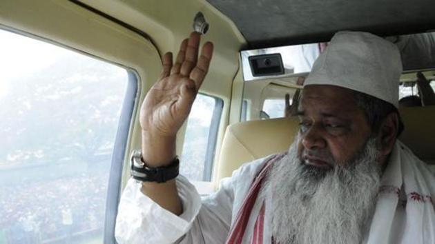 AIUDF founder Badruddin Ajmal said that Muslims will not be bound by any statute on the number of children as they do not get enough government jobs anyway.(HT FILE PHOTO)