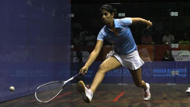 File image of Indian squash player Joshna Chinappa.(HT Photo)