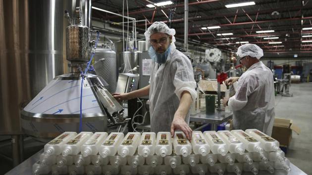 Bottles of Arak Saggi being filled. Iran has a rich history in wine making. Six clay jars were discovered by American archaeologists at a site in the Zagros mountains in Iran in 1968 and chemical analysis on one of them revealed that a dark stain at the bottom was wine residue. The jars date back to the Neolithic period more than 7,000 years ago and provide the first proof of wine production in the region in antiquity. (Kamran Jebreili / AP)