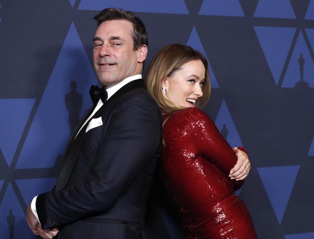 2019 Governors Awards - Arrivals - Hollywood, California, U.S., October 27, 2019 - Jon Hamm and Olivia Wilde. (REUTERS/Mario Anzuoni)