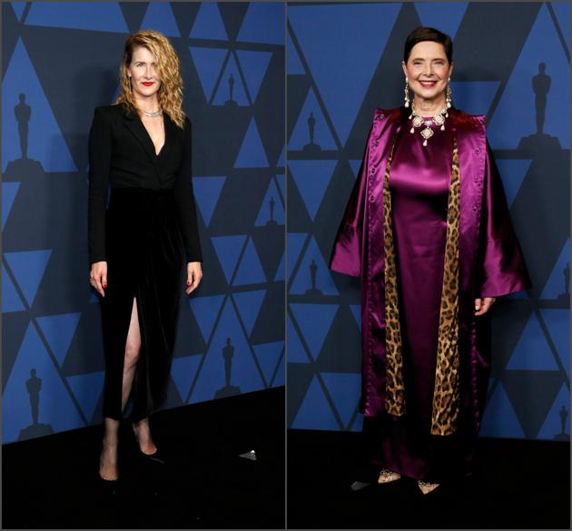 Laura Dern, Isabella Rossellini at 2019 Governers Awards. (REUTERS/Mario Anzuoni)