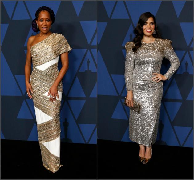 America Ferrera, Regina King at 2019 Governers Awards. (REUTERS/Mario Anzuoni )