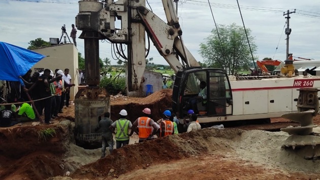 A massive rescue operation spread over five days failed to save two-year-old Sujith Wilson who fell into a 600-foot borewell near Trichy last week. (Sourced) A massive rescue operation spread over five days failed to save two-year-old Sujith Wilson who fell into a 600-foot borewell near Trichy last week. (Sourced)