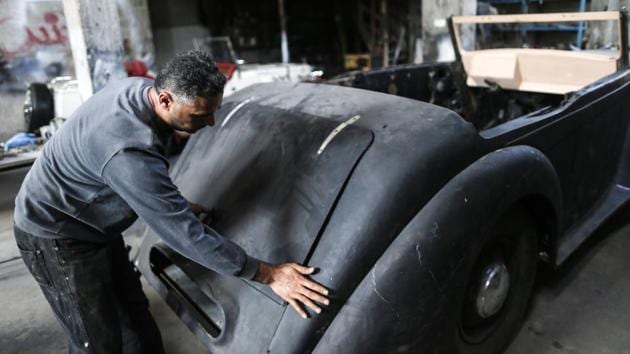 Shindi dreams of travelling outside the strip to show off his cars but knows it is nearly impossible. Israel has imposed a decade-long blockade on Gaza, which it says is necessary to isolate the strip’s Islamist rulers Hamas -- with whom the Jewish state has fought three wars. (Mahmud Hams / AFP)