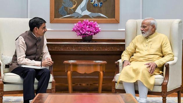 Prime Minister Narendra Modi meets with Nagaland governor R N Ravi, in New Delhi on October 10, 2019. Before the ongoing talks, a framework agreement was signed on August 3, 2015 by Muivah and Ravi in the presence of Prime Minister Modi. There were two other agreements between Naga groups and the Centre prior to 2015. (PTI)