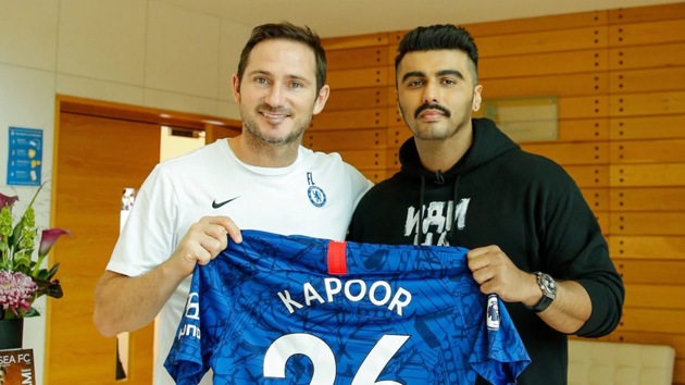 Arjun Kapoor with Chelsea FC manager Frank Lampard(Chelsea FC)