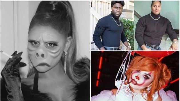 Halloween 19 Ariana Grande Takes Inspiration From The Twilight Zone Kevin Hart Trolls The Rock With His Costume Hindustan Times