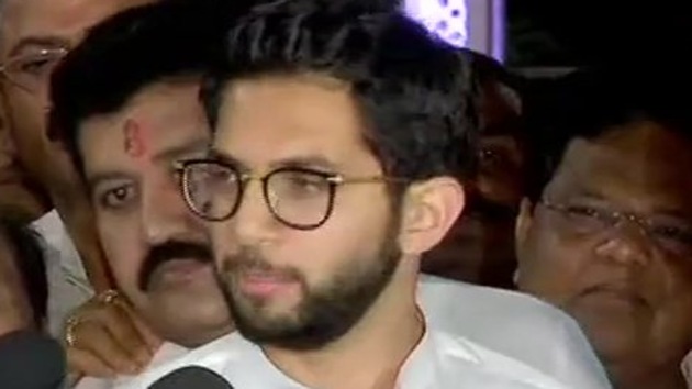 Newly-elected Shiv Sena leader Aaditya Thackeray said on Thursday party chief and his father Uddhav Thackeray’s word on government formation in Maharashtra will be last. (ANI Twitter) Newly-elected Shiv Sena leader Aaditya Thackeray said on Thursday party chief and his father Uddhav Thackeray’s word on government formation in Maharashtra will be last. (ANI Twitter)
