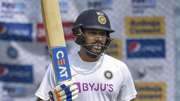 Indian cricketer Rohit Sharma during a practice session ahead. (PTI) Indian cricketer Rohit Sharma during a practice session ahead. (PTI)
