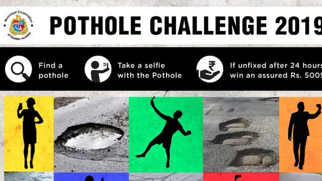 People dropped all sorts of comments on BMC’s ‘Pothole Challenge 2019.’ (Twitter/@mybmc) People dropped all sorts of comments on BMC’s ‘Pothole Challenge 2019.’ (Twitter/@mybmc)