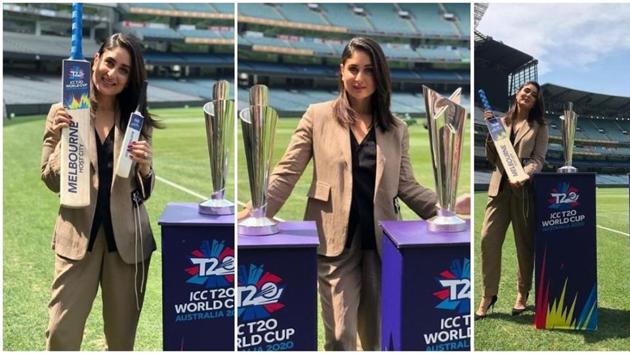 Kareena Kapoor was a smash hit at the unveiling of T20 cricket World Cup trophies in Melbourne.(Instagram)