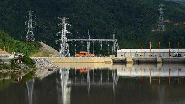 An image from CK Power released on October 29, 2019 shows the Xayaburi dam, located in the lower Mekong river in Laos. The $4.47 billion Thai-owned Xayaburi dam went into operation this week in Laos after years of warnings over the potential impact on fish flow, sediment and water levels of a river which feeds millions. (CK Power / AFP)