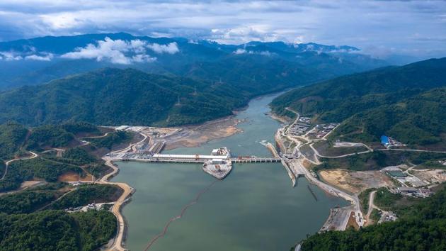 The 1,285-megawatt Xayaburi dam was built by CKPower -- a subsidiary of the Thai builder and majority shareholder CH Karnchang -- which went ahead with construction despite protests in Thailand, which is buying most of the electricity. As it began operations the company plastered Thai newspapers with advertising this week referring to the “greatness of the Mekong” and calling the dam “fish friendly”. (CK Power / AFP)