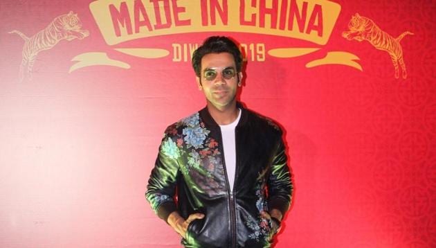 Rajkummar Rao at the trailer launch of his upcoming film Made In China in Mumbai on Sep 18, 2019.(IANS) Rajkummar Rao at the trailer launch of his upcoming film Made In China in Mumbai on Sep 18, 2019.(IANS)
