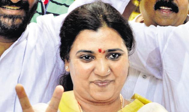 Bharatiya Janata Party’s (BJP’s) candidate Madhuri Misal, is a sitting MLA who retained her seat, Parvati, in the recently concluded Assembly elections. (HT PHOTO)