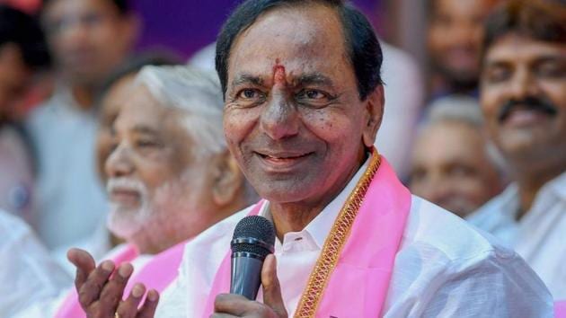 Chandrasekhar Rao on Saturday announced the privatisation of 50% of the state’s bus services and asked striking employees of Telangana State Road Transport Corporation (TSRTC) to return to work by midnight of November 5. (PTI) Chandrasekhar Rao on Saturday announced the privatisation of 50% of the state’s bus services and asked striking employees of Telangana State Road Transport Corporation (TSRTC) to return to work by midnight of November 5. (PTI)