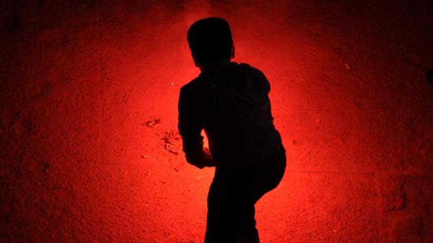 A boy lights a firecracker during Diwali celebrations, at Sector 27, in Noida. The actions come nearly at the end of a week that began with a toxic haze caused by illegal use of firecrackers on Diwali on October 27, made worse still by weather conditions that trapped them in the atmosphere and by smoke that drifted in from farm fires in Punjab and Haryana. (Sunil Ghosh / HT Photo) A boy lights a firecracker during Diwali celebrations, at Sector 27, in Noida. The actions come nearly at the end of a week that began with a toxic haze caused by illegal use of firecrackers on Diwali on October 27, made worse still by weather conditions that trapped them in the atmosphere and by smoke that drifted in from farm fires in Punjab and Haryana. (Sunil Ghosh / HT Photo)